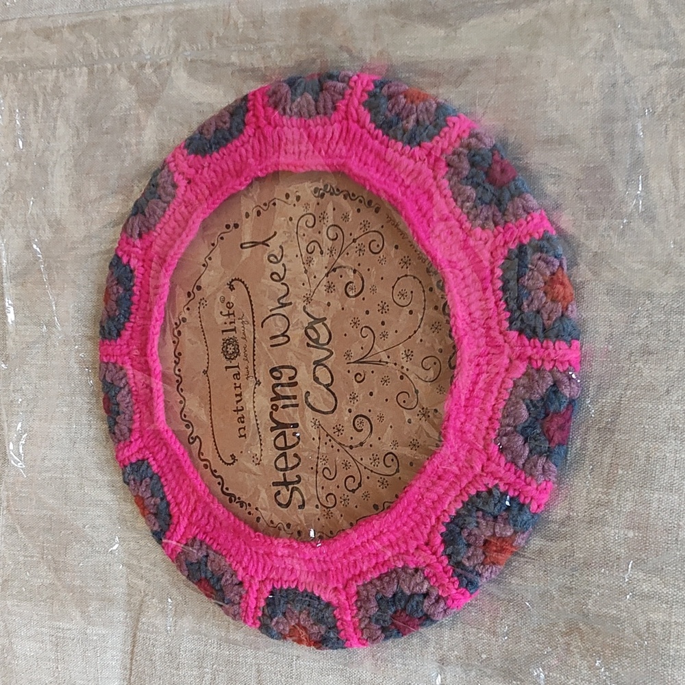 NATURAL LIFE: CROCHET STEERING WHEEL COVER - Picture 7 of 17